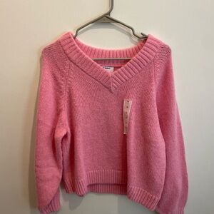 Old Navy Pink V-Neck Sweater for Women